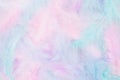 Beautiful multicolour feathers background in pastel pink, blue, mint and purple colors. Minimal abstract composition