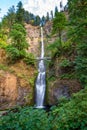 Beautiful Multnomah Falls in Oregon, USA Royalty Free Stock Photo