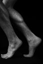 Beautiful, muscular, bare male feet Royalty Free Stock Photo