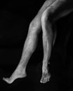 Beautiful, muscular, bare male feet Royalty Free Stock Photo