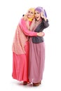 Beautiful muslim girl friend together Royalty Free Stock Photo