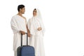 Muslim pilgrims hajj and umrah couple