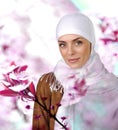 Beautiful Muslim positive woman