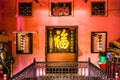 Beautiful mysterious interior at Jade Emperor Pagoda, Ho Chi Minh City, Vietnam Royalty Free Stock Photo