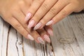 beautiful nail art manicure Royalty Free Stock Photo