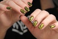 Beautiful Nail Art Manicure Royalty Free Stock Photo