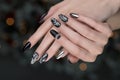 Beautiful Nail Art Manicure. Royalty Free Stock Photo