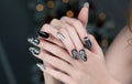 Beautiful Nail Art Manicure. Royalty Free Stock Photo