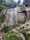 beautiful nakamura waterfall, natural and fresh Royalty Free Stock Photo
