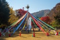 Beautiful Namiseom Nami Island on Han river in South Korea during Autumn season Royalty Free Stock Photo