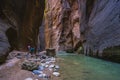 Beautiful of narrow in the afternoon in Zion National park,Utah,usa