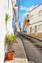 Beautiful narrow street of Alvor, Portugal