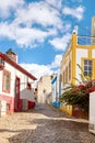 Beautiful narrow street of Alvor, Portugal