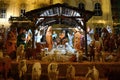 Beautiful nativity scene with baby Jesus. Traditional Christmas background of Christian holidays