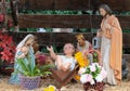 Beautiful nativity scene, a Christian tradition