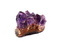 A raw amethyst stone Royalty Free Stock Photo