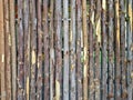 Beautiful Natural Background Pattern of a Log Wall Royalty Free Stock Photo