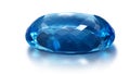 Beautiful Natural Blue swiss Oval topaz gemstone Jewelry