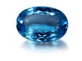 Beautiful Natural Blue swiss Oval topaz gemstone Jewelry