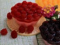 Aromatic handmade soap with berries