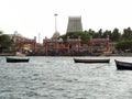 A beautiful and natural Hindu religious place Rameshwaram Temple Royalty Free Stock Photo