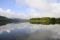 Beautiful natural landscape of Abbey Lake in Jura, France Royalty Free Stock Photo