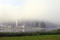 Beautiful natural landscape of Abbey Lake in Jura, France Royalty Free Stock Photo