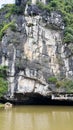 Beautiful Natural Landscape On Ngo Dong River With Limestone Mountain And Cave In Tam Coc Of Ninh Binh Province, Vietnam. Royalty Free Stock Photo