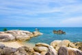 Rock and the blue sea at Koh Samui