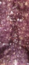 Magical amethyst crystal geode closeup