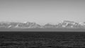 beautiful natural mountainscape with mountain on horizon.