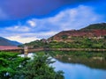 Beautiful natural scenery of Lavasa city in Maharashtra