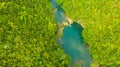 Loboc river in the jungle. Bohol, Philippines.