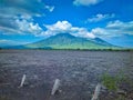 The beautiful natural scenery of Mount Baluran on the island of Java, Indonesia Royalty Free Stock Photo