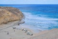 Beautiful natural view of agebah beach and rock cliffs at marsa matrouh egypt Royalty Free Stock Photo