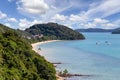 Beautiful nature of the Andaman Sea and the white sand beach at Patong Beach, Phuket Island, Thailand Royalty Free Stock Photo