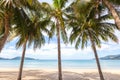 Beautiful nature of the Andaman Sea and the white sand beach at Patong Beach, Phuket Island, Thailand Royalty Free Stock Photo