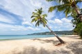 Beautiful nature of the Andaman Sea and the white sand beach at Patong Beach, Phuket Island, Thailand Royalty Free Stock Photo