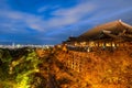 Autumn colourful with light up show at Kiyomizu dera Temple in Kyoto