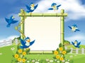 A beautiful nature and bird frame