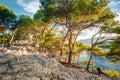Beautiful nature of Calanques on the azure coast of France. Cala Royalty Free Stock Photo