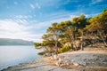 Beautiful nature of Calanques on the azure coast of France. Calanques Royalty Free Stock Photo