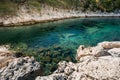 Beautiful nature of Calanques on the azure coast of France. Coas Royalty Free Stock Photo