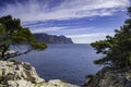 Beautiful nature of Calanques on the azure coast of France Royalty Free Stock Photo