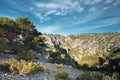 Beautiful nature of Calanques on the azure coast of France. High Royalty Free Stock Photo