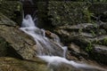 Beautiful in nature cascading water stream at Kanching waterfall