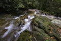 Beautiful in nature cascading water stream at Kanching waterfall located in Malaysia