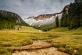 Beautiful nature in the Dolomites mountains in Northern Italy Royalty Free Stock Photo