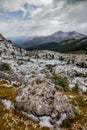 Beautiful nature in the Dolomites mountains in Northern Italy Royalty Free Stock Photo