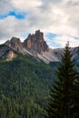 Beautiful nature in the Dolomites mountains in Northern Italy Royalty Free Stock Photo